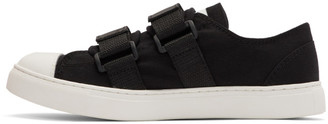 Regulation Yohji Yamamoto Regulation Black and White Strap Sneakers