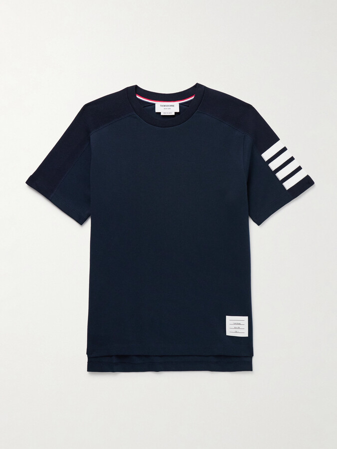 Thom Browne Striped Cotton-Jersey T-Shirt