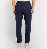 Thumbnail for your product : A.P.C. Pleated Cotton-Blend Twill Trousers