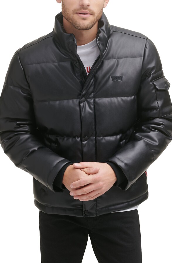 Dry Touch Nylon Hooded Puffer Jacket - Black