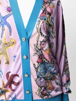 Thumbnail for your product : Versace starfish-print V-neck cardigan