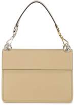 Thumbnail for your product : Fendi Cream & Brown Leather Kan I F handbag