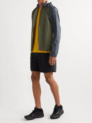 Salomon Bonatti Colour-Block Packable Advanceskin Dry Hooded Jacket