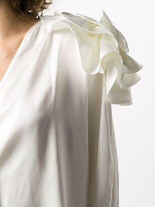 Magda Butrym Bolzano ruffled shoulder blouse