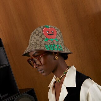 Gucci Apple Supreme Fedora Hat - ShopStyle