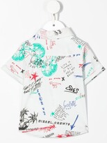 Thumbnail for your product : Diesel Kids Chosbyb sketch-print shirt