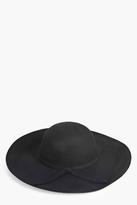 Thumbnail for your product : boohoo Boutique Amber Oversize Wool Floppy Hat