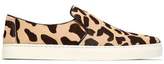 Diane Von Furstenberg Printed Calf Hair Slip-On Sneakers