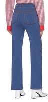 Thumbnail for your product : Barrie Contrast stitching denim cashmere-blend knit pants