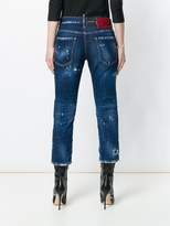 Thumbnail for your product : DSQUARED2 distressed hockney jeans