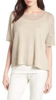 Thumbnail for your product : Eileen Fisher Organic Linen Top