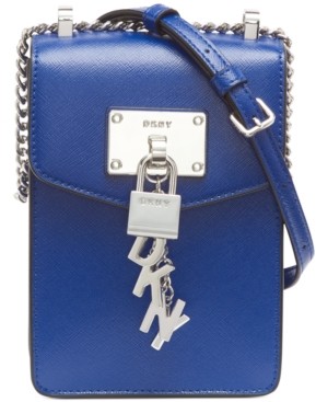 elissa pebble leather charm chain strap crossbody