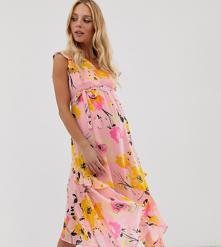 floral midaxi dress