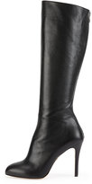 Thumbnail for your product : Charlotte Olympia Hannah Leather Knee Boot, Onyx