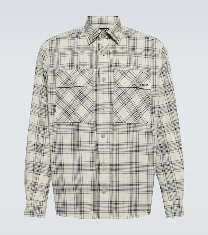 Ermenegildo Zegna Cashco checked flannel shirt