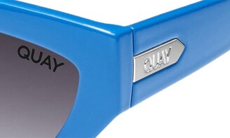Quay Narrow Down 57mm Gradient Cat Eye Sunglasses