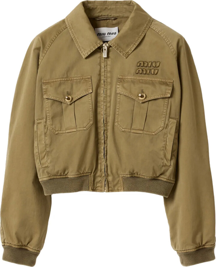 Garment-Dyed Cotton Bomber Jacket