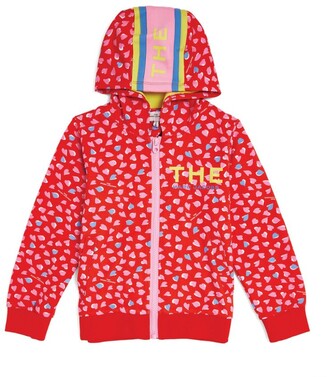 The Marc Jacobs Kids All-Over Hearts Zip-Up Hoodie (4-14 Years)