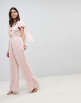 Thumbnail for your product : ASOS Design Jumpsuit with Soft Ruffle Detail