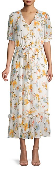 calvin klein floral maxi dresses