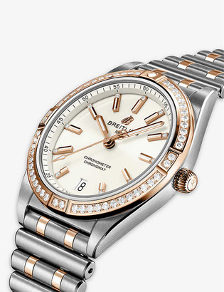 Breitling U10380591A1U1 Chronomat Automatic 36 stainless steel, 18ct rose-gold and diamond watch