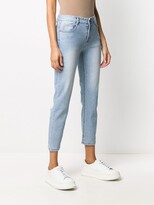 Thumbnail for your product : Sjyp High-Rise Destroyed-Hem Cropped Jeans