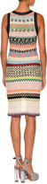Thumbnail for your product : Missoni Fish Scale Knit Sleeveless Shift Dress, Multi
