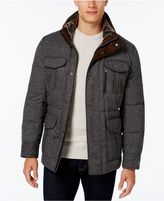 Thumbnail for your product : MICHAEL Michael Kors Men's Tweed Stand Collar Coat with Faux Fur Trim