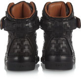 Thumbnail for your product : Givenchy Tyson high-top sneakers in black woven leather