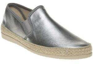New Womens SOLE Metallic Anouk Synthetic Shoes Espadrilles Slip On