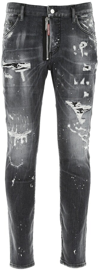 DSQUARED2 Distressed Low-Rise Jeans - ShopStyle