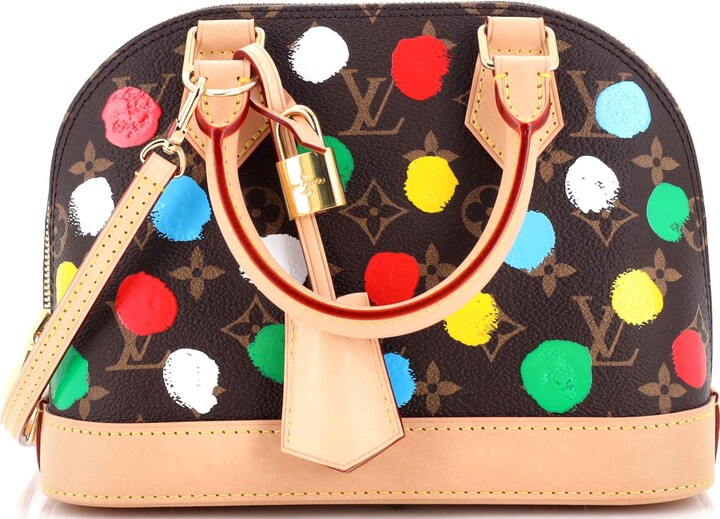 Louis Vuitton Alma Handbag Yayoi Kusama Painted Dots Monogram Canvas BB -  ShopStyle Satchels & Top Handle Bags