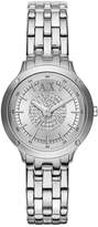 Thumbnail for your product : Armani Exchange Silver Dial and Stainless Steel Bracelet Ladies Watch