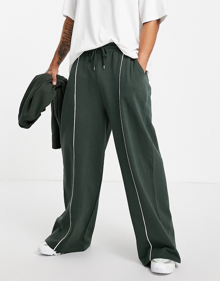 Asos Design Oversized Wide Leg Joggers Tapered Sweatpants Asos
