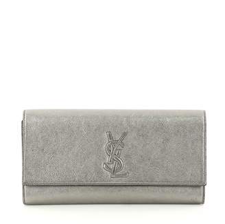 Saint Laurent Silver Leather Handbag