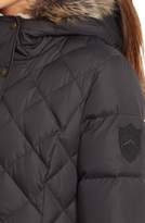 Thumbnail for your product : Lauren Ralph Lauren Faux Fur Trim Hooded Long Down & Feather Fill Coat