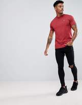 Thumbnail for your product : Psycho Bunny Crew Neck T-Shirt Regular Fit In Red Marl