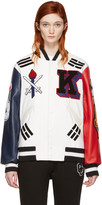 Thumbnail for your product : Opening Ceremony White Korea Global Varsity Jacket