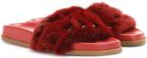 Thumbnail for your product : Valentino Garavani mink fur slides