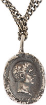 Thumbnail for your product : Goti Silver Portrait Pendant Necklace