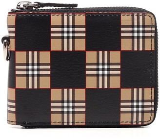 Burberry Chequer Print Ziparound Wallet - ShopStyle
