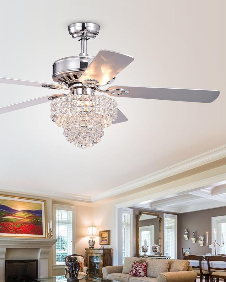 Tiered Crystal Chandelier Ceiling Fan, Horchow Crystal Ceiling Fans
