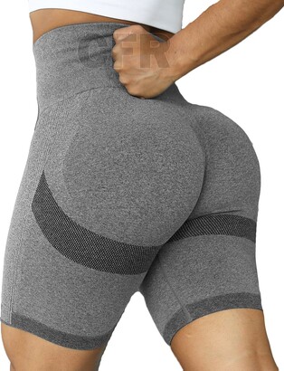CFR Seamless Scrunch/Ruched Booty Shorts for Women High Waist Bum