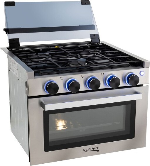 Recaro RecPro17"Tall3BurnerPropaneRVStoveGasRangewithoutRangeHood,Silver