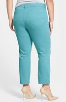 Thumbnail for your product : NYDJ 'Audrey' Stretch Twill Ankle Straight Leg Pants (Plus Size)