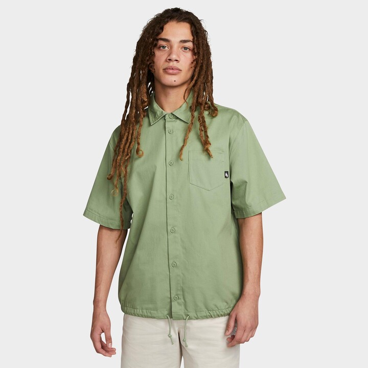 Nike Men's Club Button-Down Short-Sleeve Woven Top ShopStyle