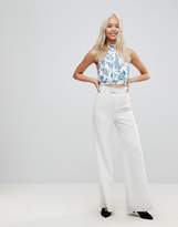 Thumbnail for your product : Love Floral High Neck Pleated Top