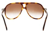 Thumbnail for your product : Alexander McQueen Tortoiseshell Aviator Sunglasses