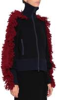 Thumbnail for your product : Sacai Fringed Wool Cardigan