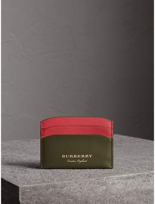 Burberry Two-tone Trench Leather Card Case